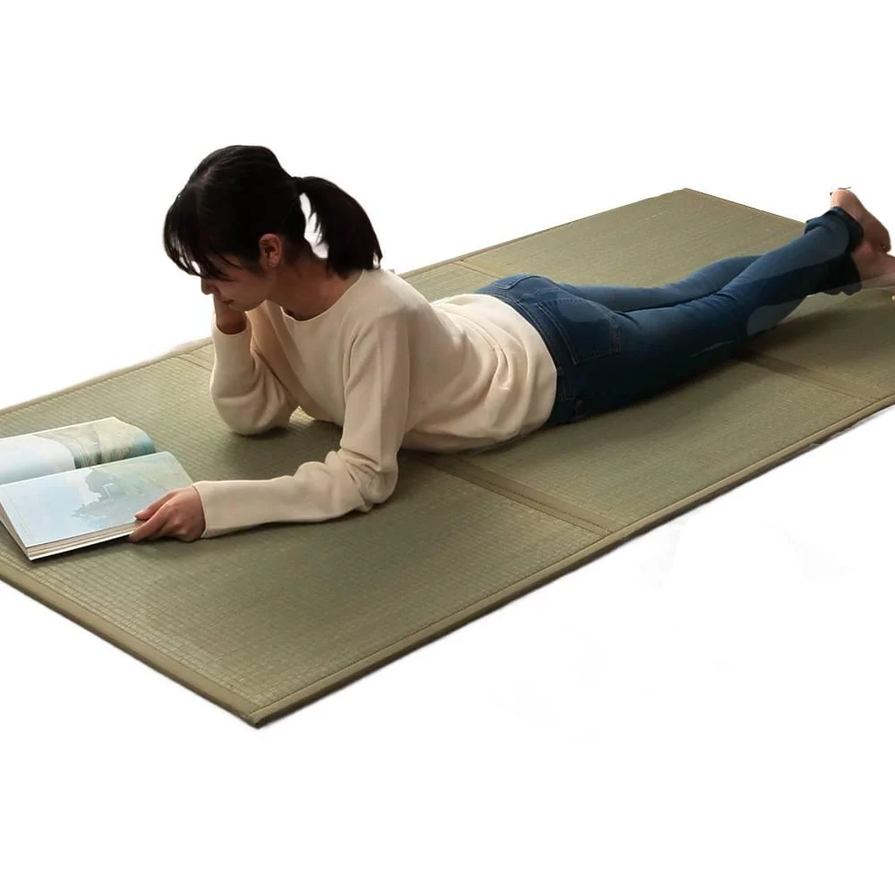 Ikehiko 3-Piece Japanese Tatami Mat Mattress Futon Base Semi Double - Image 2