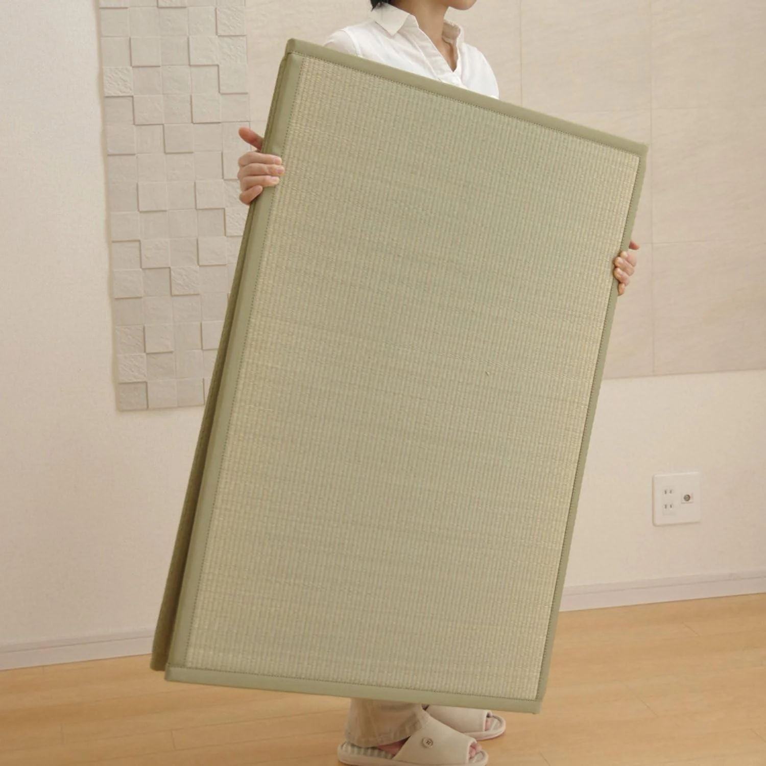 Ikehiko 3-Piece Japanese Tatami Mat Mattress Futon Base Semi Double - Image 4